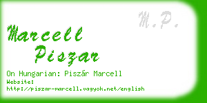marcell piszar business card